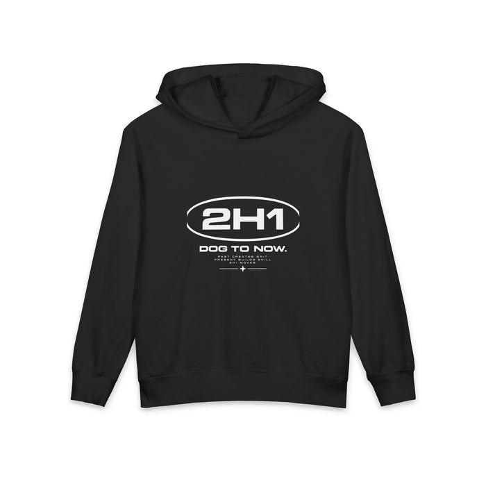 Youth Hoodie — Minimal 2H1 Logo Lightweight Pullover