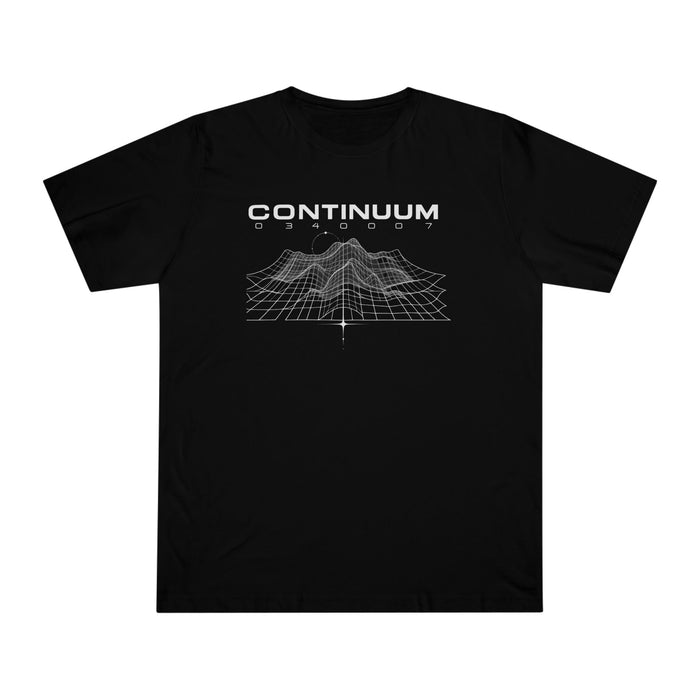 Continuum Shadow Tee - Retro Grid Sci‑Fi Graphic T-Shirt