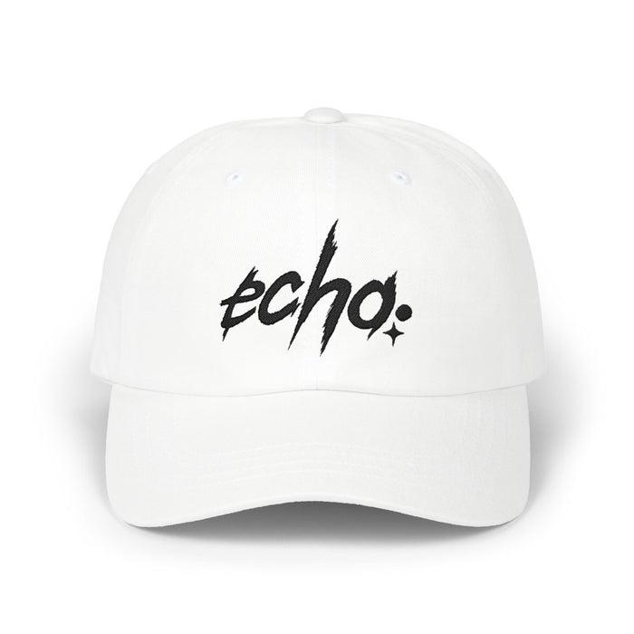 Echo Dad Cap — Minimal Script Logo Baseball Hat
