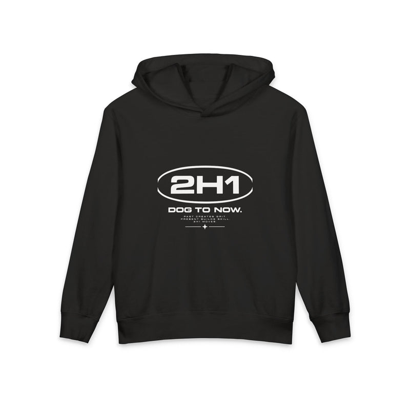 Jugend-Hoodie — Minimalistischer 2H1 Logo Leichter Pullover