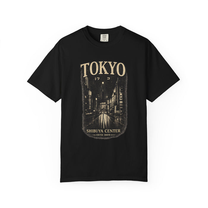 Tokyo Vintage Street Tee — Shibuya / Oshiiba Retro Graphic T-Shirt