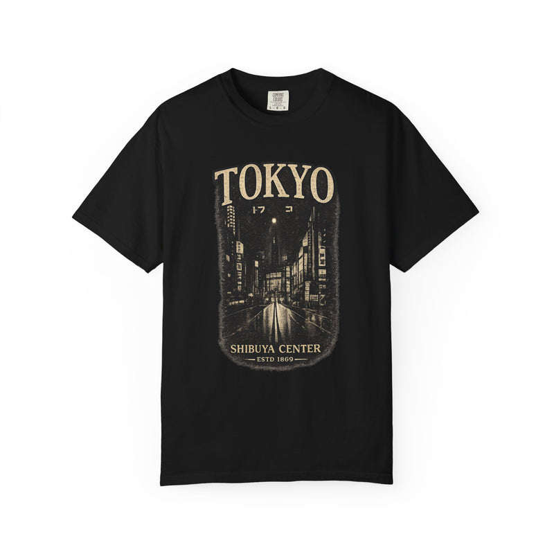 Tokyo Vintage Street Tee — Shibuya / Oshiiba Retro Graphic T-Shirt