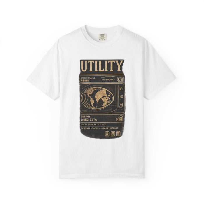 Utility Space Patch T-Shirt — Vintage Earth Graphic Tee