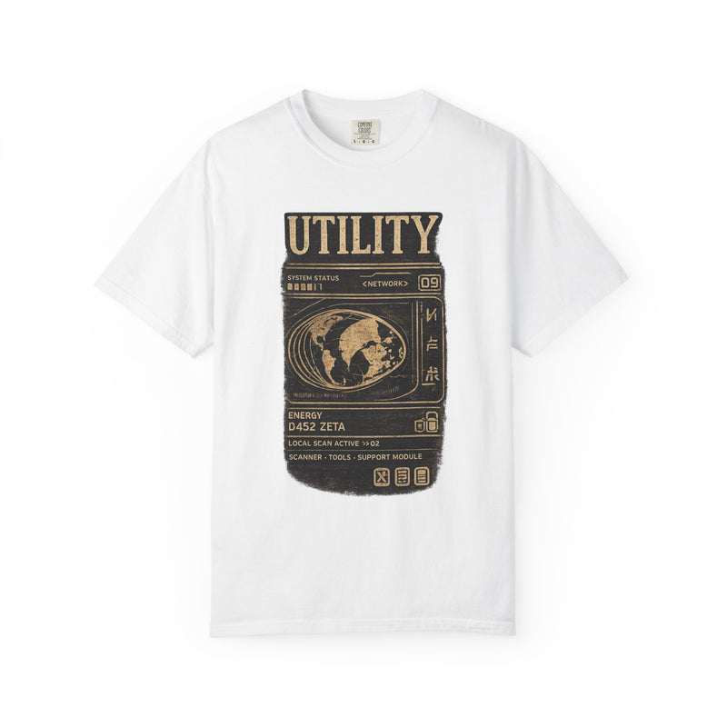 Utility Space Patch T-Shirt — Vintage Earth Graphic Tee