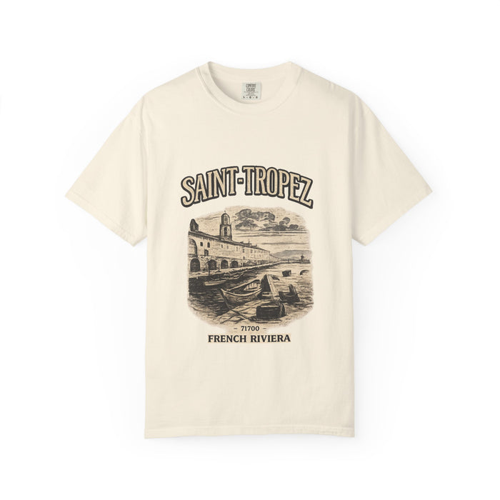 Saint-Tropez Vintage Riviera T-Shirt — French Riviera Beach Graphic Tee