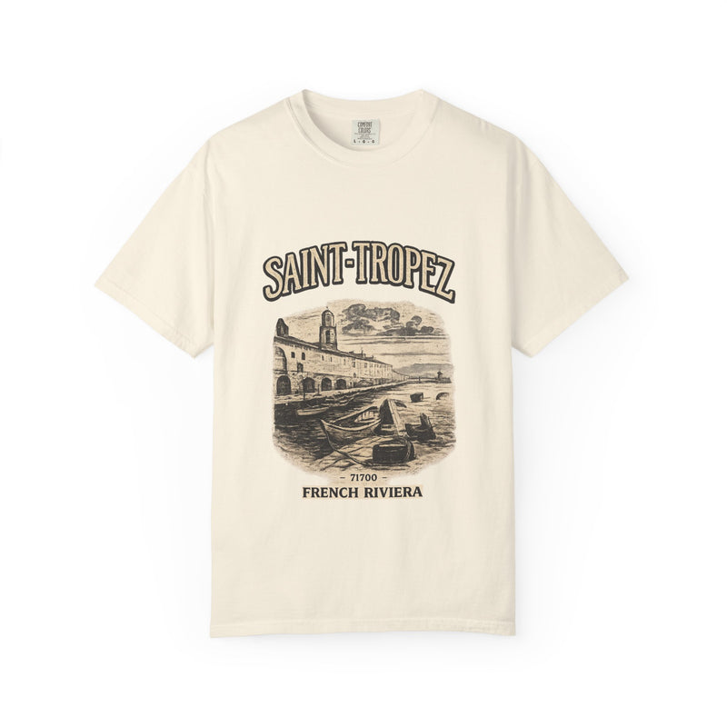 Saint-Tropez Vintage Riviera T-Shirt — French Riviera Beach Graphic Tee